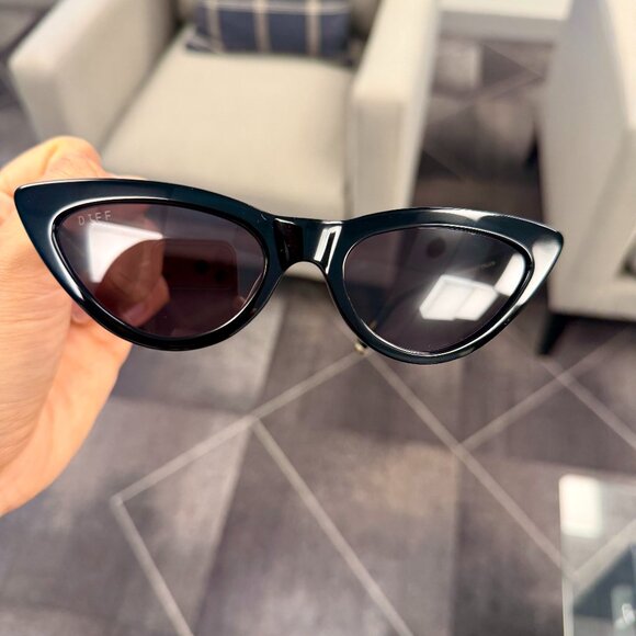 DIFF x ADRIENNE BAILON CHATEAU + BLACK + GREY SUNGLASSES